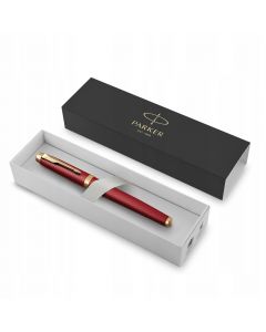 Pióro kulkowe IM PREMIUM RED złote wykończenie 2143647 PARKER