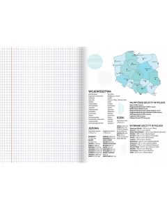 Zeszyt A5 60k kratka margines ściągi GEOGRAFIA 400181530 TOP 2000