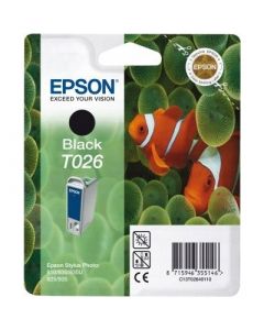 Tusz EPSON (T026/C13T02640110) czarny 16ml/540str Stylus Photo 810