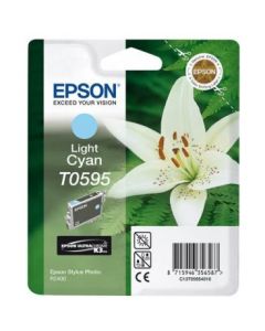 Tusz EPSON (T0595/C13T05954010) niebieski jasny 13ml/520str R2400