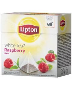 Herbata LIPTON PIRAMID (20 torebek) biała z aromatem malina Raspberry