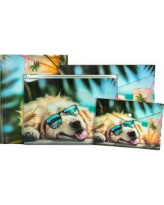 Teczka kopertowa A4 PP na suwak CHILLOUT DOG 0410-0063-53 PANTA PLAST