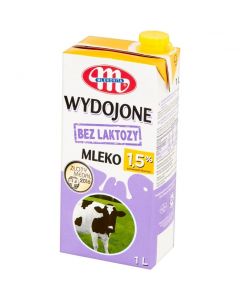 Mleko MLEKOVITA WYDOJONE UHT bez laktozy 1,5% 1L