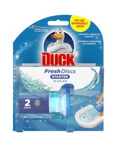 Kostka do WC DUCK FRESH 2xDISCS MARINE - żelowe krążki