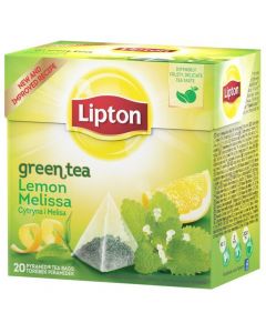 Herbata LIPTON PIRAMID (20 torebek ) zielona z aromatem Cytryna i Melisa Lemon & Melisa 32g