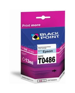 Tusz BLACK POINT (BPET0486LM) jasny purpurowy 13ml zamiennik EPSON (T0486/C13T04864010) R200/220/300