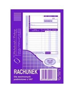 232-5 Rachunek A6 (pion) ory.+kop. 80k Michalczyk i Prokop