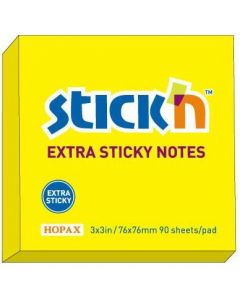 Notes sam.EXTRA STICKY 76x76 Żółty # 90 kartek STICK`N 21496