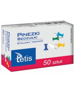 Pinezki beczułki kolor (50szt) GP100-AB TETIS