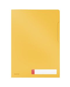 Folder A4 z kieszonką na etykietę, żółty 47080019 LEITZ