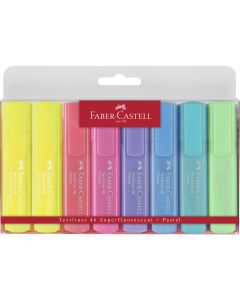 Zakreślacz 1546 pastelowe w etui 8sztuk 154681 FC FABER-CASTELL