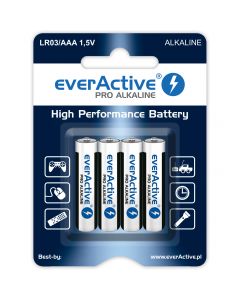 Bateria EVERACTIVE Pro Alkaline AAA/LR03 alkaliczna blister (4szt)