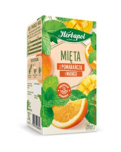 Herbata HERBAPOL ziołowo-owocowa (20tb) Mięta z pomarańczą i mango 30g