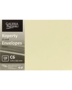 Koperta C6 Pearl kremowy K 150g. (10szt.) 280241 Galeria Papieru