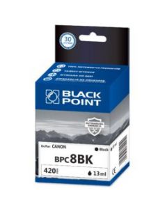 Tusz BLACK POINT (BPC8BK) czarny 13ml zamiennik CANON (CLI-8BK/0620B001) IP4200/4300/4500/5200