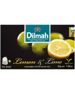 Herbata DILMAH (20 torebek) czarna z aromatem Cytryna & Limonka