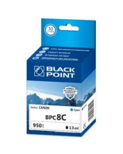 Tusz BLACK POINT (BPC8C) niebieski 1180str zamiennik CANON (CLI-8C/0621B001) IP4200/4300/4500/5200