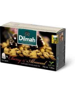 Herbata DILMAH (20 torebek) czarna z aromatem WIŚNIA & MIGDAŁ