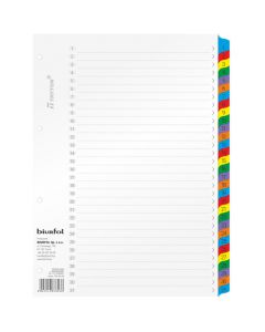 Przekładki laminowane A4 1-31 numeryczne TRY-04-08 BIURFOL