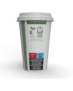 Kubki papierowe Green Leaf 450ml 50 szt. 16oz 100% biodegradowalne LV-16-GR VEGWARE