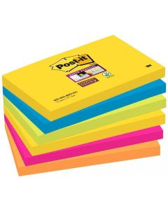 Bloczki 3M POST-IT 76x127mm RIO 6x90k Super Sticky 70005251320