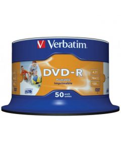 Płyta DVD-R VERBATIM CAKE(50) nadruk Wide 4.7GB x16 43533/43744