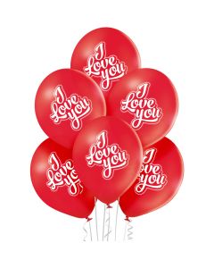 Balony I LOVE YOU 6 szt BN06-286 ALIGA