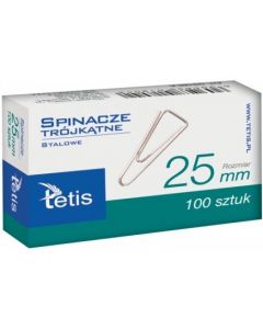 Spinacz trójkątny 25mm (100szt.) GS180-A TETIS