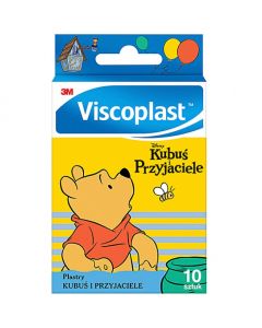 Plastry dla dzieci Kubuś i przyjaciele VISCOPLAST 72x25mm 10szt 4054596801080 3M