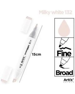 Marker alkoholowy dwustronny MILKY WHITE PP915-19 ARTIX