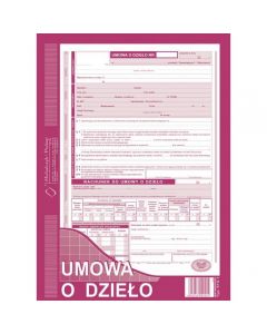 510-1H Umowa o dzieło A4 40 kartek Michalczyk i Prokop