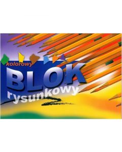 Blok rysunkowy A3 16k kolorowe kartki KRESKA