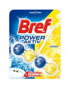 Zawieszka WC BREF POWER AKTIV 50g kulki Lemon 625197