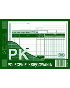 412-3 Polecenie księgowania A5 (oryginał +kopia ) 80k Michalczy k i Prokop