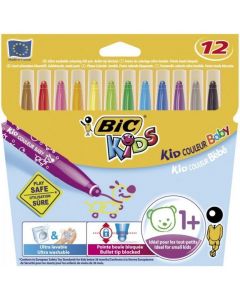 Flamastry KID COLOUR BABY CBW 12kol 9020802 BIC