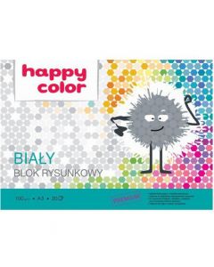 Blok rysunkowy A3 100g biały HA 3710 3 040-0 HAPPY COLOR