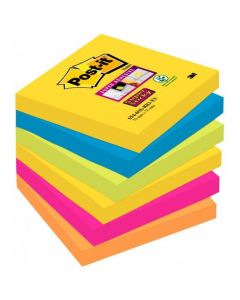 Bloczki 3M POST-IT 76x76mm RIO 6x90k Super Sticky 70005250264