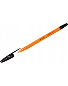 Długopis olejowy ze skuwką Tribase Orange 0.7 mm czarny 265892 BERLINGO