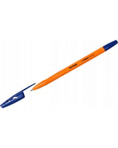 Długopis olejowy ze skuwką Tribase Orange 0.7 mm niebieski 265891 BERLINGO