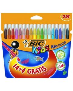 Flamastry BIC Kid Couleur 14+4 kolorów 841802/937510