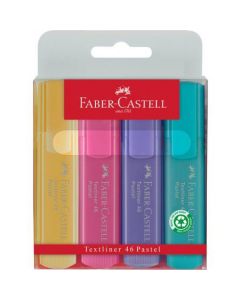 Zakreślacz 1546 pastel ETUI 4szt. FC154610 FABER CASTELL