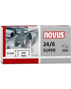 Zszywki 24/6 DIN SUPER 1000sztuk NOVUS 040-0026