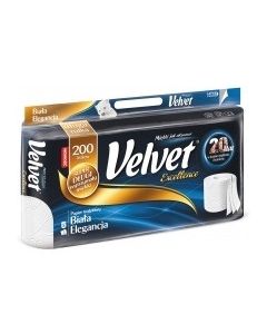 Papier toaletowy VELVET EXCELLENCE (8 rolek) 3 warstwy biały