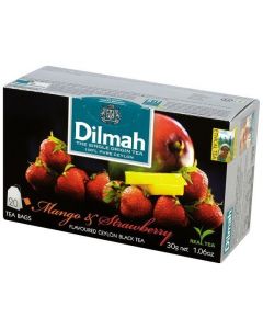 Herbata DILMAH (20 torebek) czarna z aromatem Mango & Truskawka