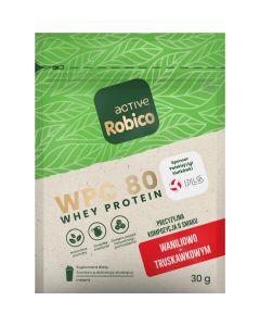 Robico Active WPC 80 waniliowo truskawkowy 30g