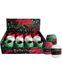 Rafia 20m (12szt.) CHRISTMAS INTERDRUK