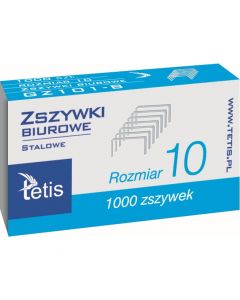 Zszywki biurowe nr. 10 1000szt GZ101-B TETIS