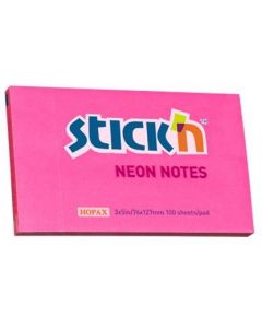 Bloczek STICK"N 127x76mm ciemnoróżowy neonowy 100k 21169 STICK`N