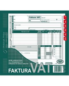 122-2E Faktura VAT brut.2/3 A4 (uproszcz.)MICHALCZYK i PROKOP