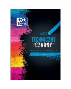 Blok techniczny OXFORD A3 10k 210G czarny 400093235